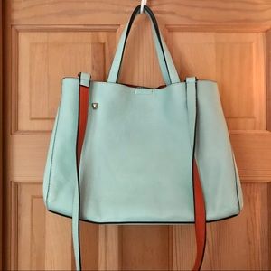 David Jones color-block shoulder handbag